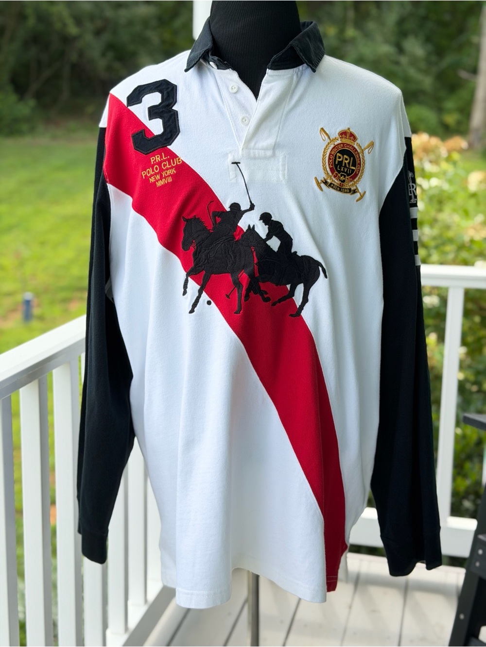 Polo Ralph Lauren XXL Mercer Club Polo Team Embroidered Rugby Shirt